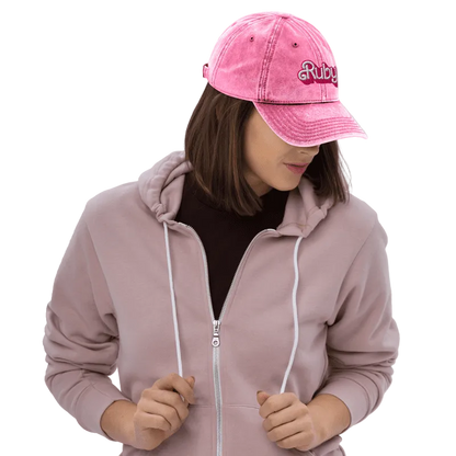 Custom Vintage Cap with your own name